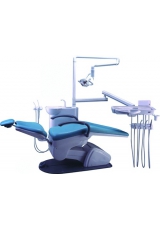 Стоматологическая установка Premier 05, кресло, гидроблок, место врача на 4 выхода с нижней подачей инструментов, светильник, стул врача и ассистента