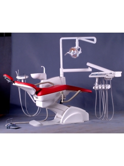 Стоматологическая установка Premier 10, кресло, гидроблок, место врача на 4 выхода с нижнейй подачей инструментов, светильник, стул врача и ассистента