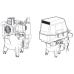 Cattani 24-67 - безмасляный компрессор, c осушителем, без кожуха, 67,5 л/мин, ресивер 24 л