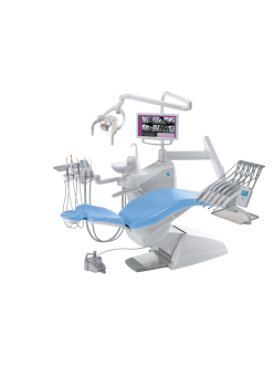 S200 - стоматологическая установка с верхней подачей инструментов, цвет 102 Atlantic blue